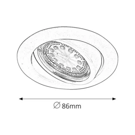 Rábalux 1050 Lite Ráépíthető és Beépíthető lámpa