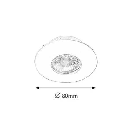 Rábalux 1078 Randy Ráépíthető és Beépíthető lámpa