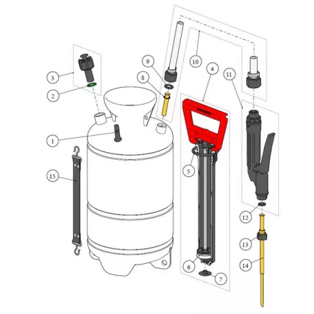 Birchmeier DR 5 kézi porozógép