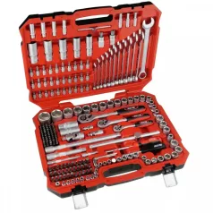   Hillen és Mohr Dugókulcs készlet CrV 216db, 17x1/2",13x1/4",8x3/8"