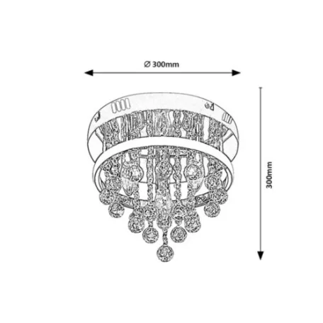 Rábalux 2236 Pallas Mennyezeti lámpa