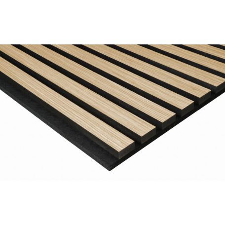 Natúr tölgy akusztikus falipanel 270x60,5x2,1 cm