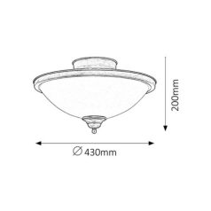 Rábalux 2759 Elisett Mennyezeti lámpa