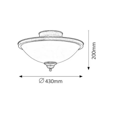 Rábalux 2759 Elisett Mennyezeti lámpa
