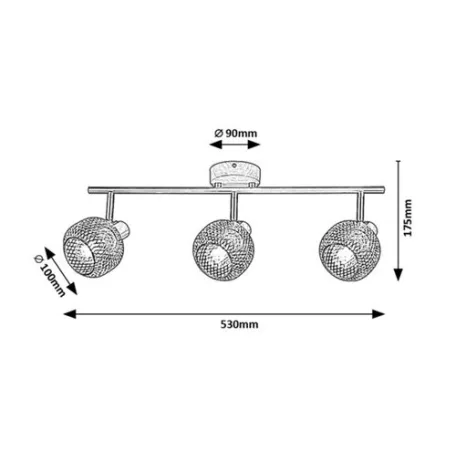 Rábalux 3129 Grendel Spotlámpa