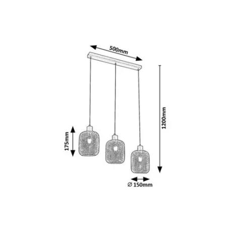 Rábalux 3132 Grendel Függeszték