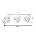 Rábalux 3135 Rattan Spotlámpa