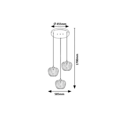 Rábalux 3178 Monet Függeszték