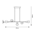 Rábalux 3297 Sullivan Függeszték