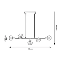 Rábalux 3297 Sullivan Függeszték