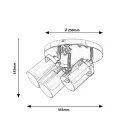 Rábalux 5088 Aviva Fürdőszobai lámpa