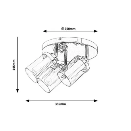 Rábalux 5088 Aviva Fürdőszobai lámpa