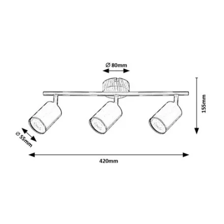 Rábalux 5297 Edmund Spotlámpa