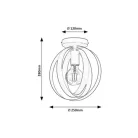 Rábalux 5359 Cortado Mennyezeti lámpa