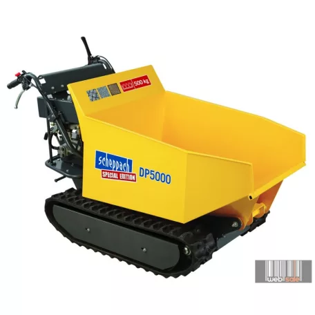 Scheppach DP 5000 - hernyotalpas szállítógép hidraulikus billenéssel és 500 kg-os terheléssel