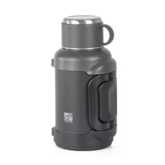 rozsdamentes termosz 2500 ml, fekete-szürke