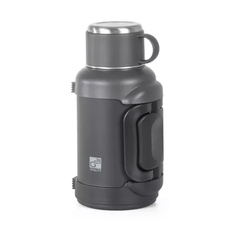 rozsdamentes termosz 2500 ml, fekete-szürke