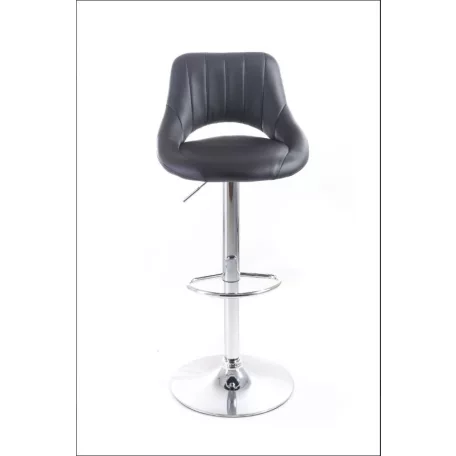 Aletra bárszék, fekete, műbőr