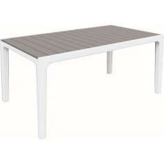 Keter Harmony műanyag asztal , fehér / világos szürke