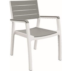   Keter Harmony műanyag kerti szék, fehér / világos szürke