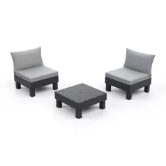   Keter Elements kerti bútor erkélyes moduláris szett grafit