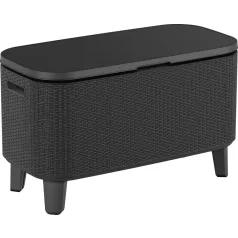 Kerti asztal Keter Bevy Bar Cool grafit rattan