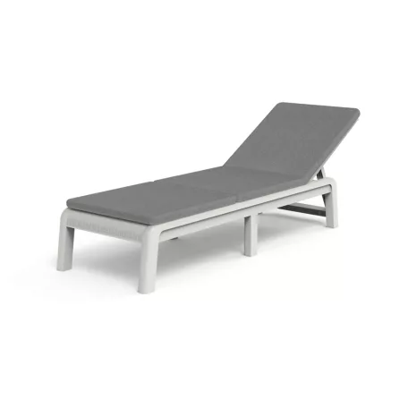 Keter Mallorca napozóágy, fehér, párnával