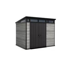 Kerti ház Keter PENT Signature 9x7 Storm Grey, padlóval