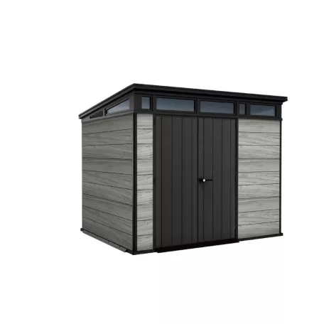 Kerti ház Keter PENT Signature 9x7 Storm Grey, padlóval