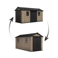 Keter Apex 7,5 x 15 Ashwood kerti ház, padlóval