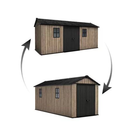 Keter Apex 7,5 x 17 Ashwood kerti ház, padlóval