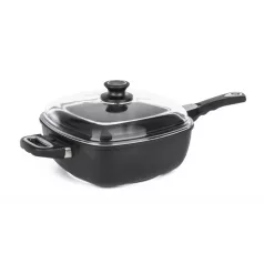   Cook mély serpenyő fedéllel és levehető fogantyúval, 26 cm
