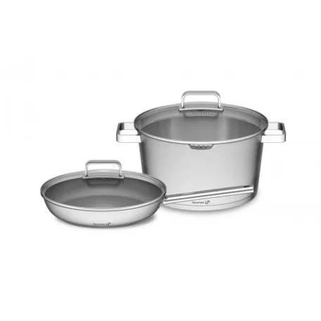 Gourmet Magic edénykészlet szűrővel, 4 darabos, rozsdamentes acél