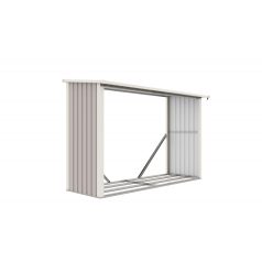 WOH 335 tüzifa tároló - 242 x 89 cm, szürke