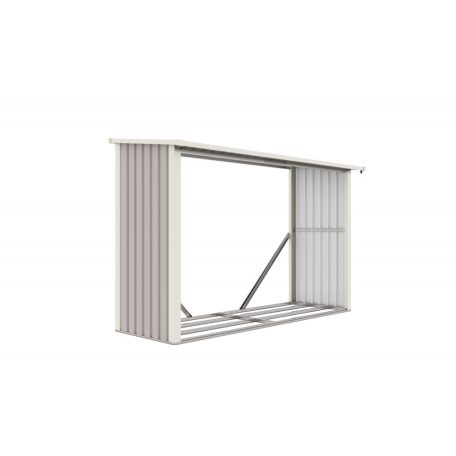 WOH 335 tüzifa tároló - 242 x 89 cm, szürke