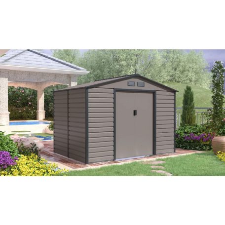 GAH 529 - 277 x 191 cm-es kerti fém ház, szürke