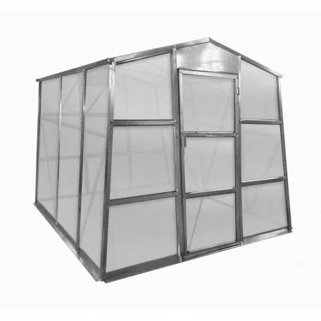 Üvegház GZ 48 - 251 x 191 cm, galvanizált, alapzattal