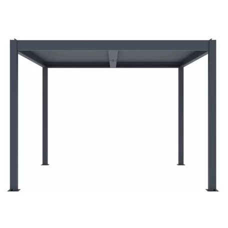 Bioklimatikus pergola Austin 3×3 m, antracit színű alumínium