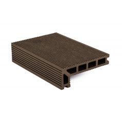   elzáró kültéri burkolólap, 2,5 x 14 x 400 cm, Indiai teak WPC anyag