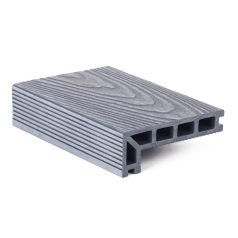   elzáró kültéri burkolólap, 2,5 x 14,8 x 400 cm, Silver Wood, WPC