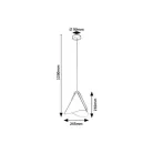 Rábalux 6649 Neva Függeszték