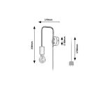 Rábalux 71022 Manzur Fali lámpa