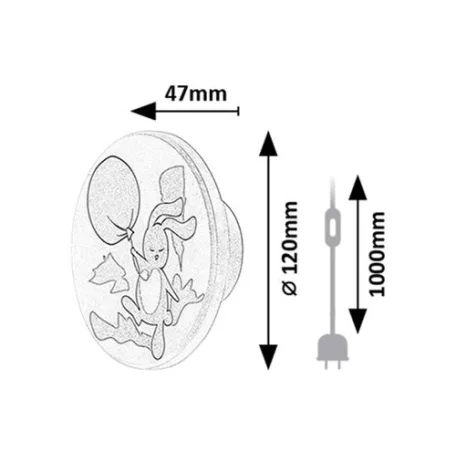 Rábalux 71100 Hopply Gyereklámpa