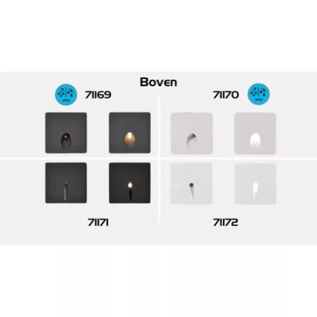 Rábalux 71169 Boven Ráépíthető és Beépíthető lámpa