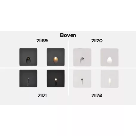 Rábalux 71170 Boven Ráépíthető és Beépíthető lámpa