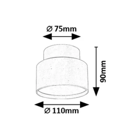 Rábalux 71324 Ovidia Ráépíthető és Beépíthető lámpa