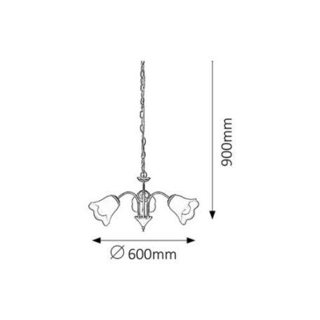 Rábalux 7233 Rafaella Csillár