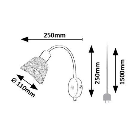 Rábalux 73009 Farelia Fali lámpa