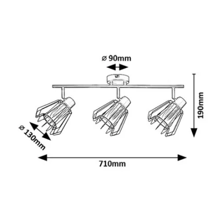 Rábalux 73069 Emerencia Spotlámpa