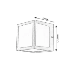 Rábalux 77042 Rennes Kültéri fali lámpa